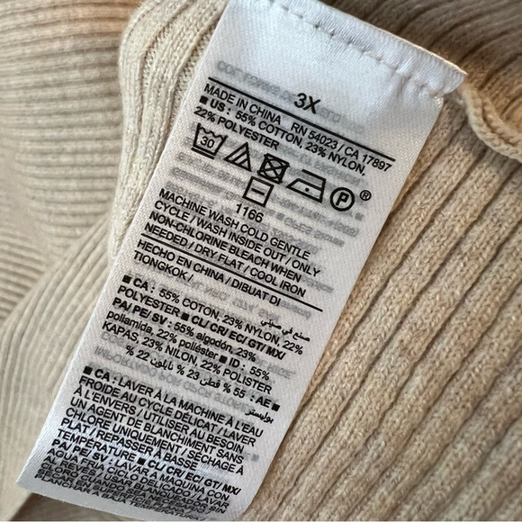 Old Navy Ribbed Knit Turtleneck 3X - Picture 5 of 6